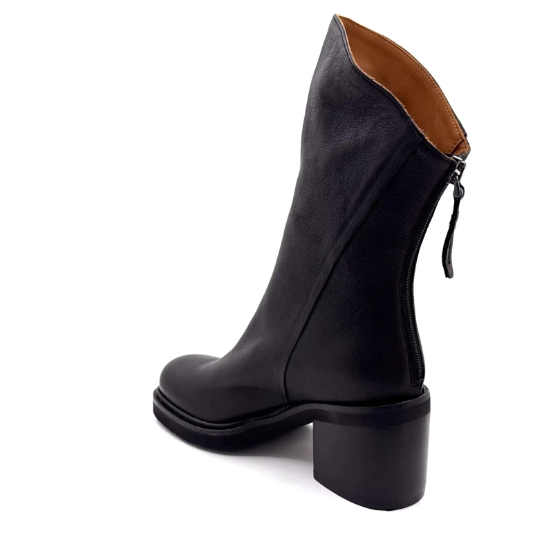 Ivoire A500 Jason Black Leather Ivoire Chaussures