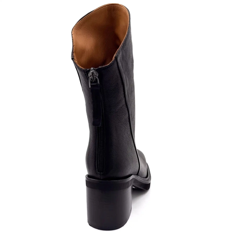 Ivoire A500 Jason Black Leather Ivoire Chaussures