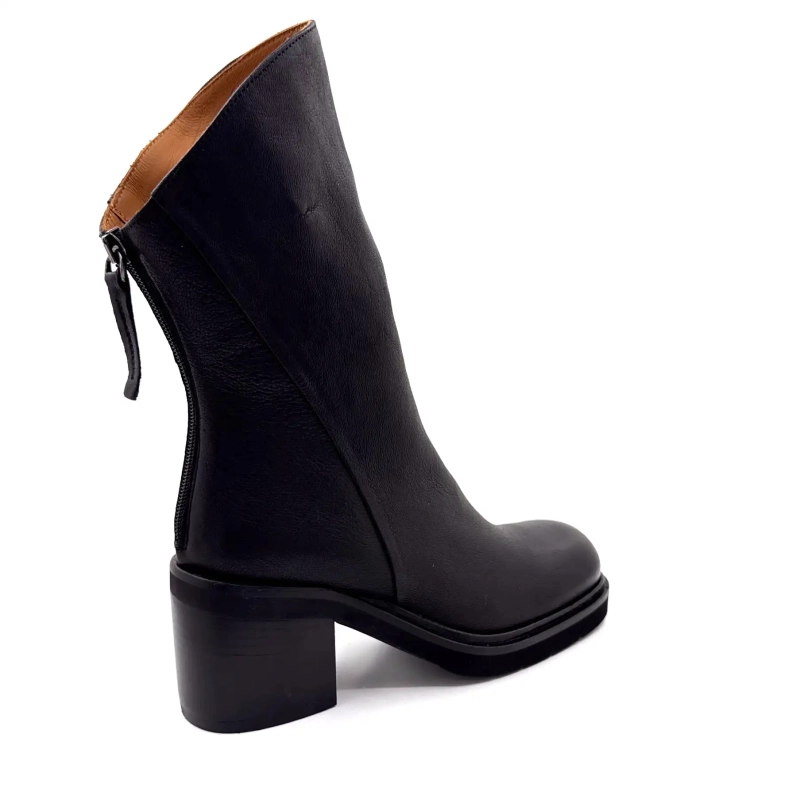 Ivoire A500 Jason Zwart Leer Ivoire Chaussures