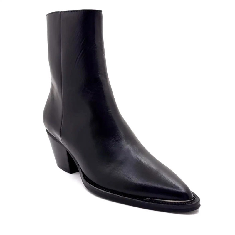 Ivoire 8854 Black Leather Ivoire Chaussures