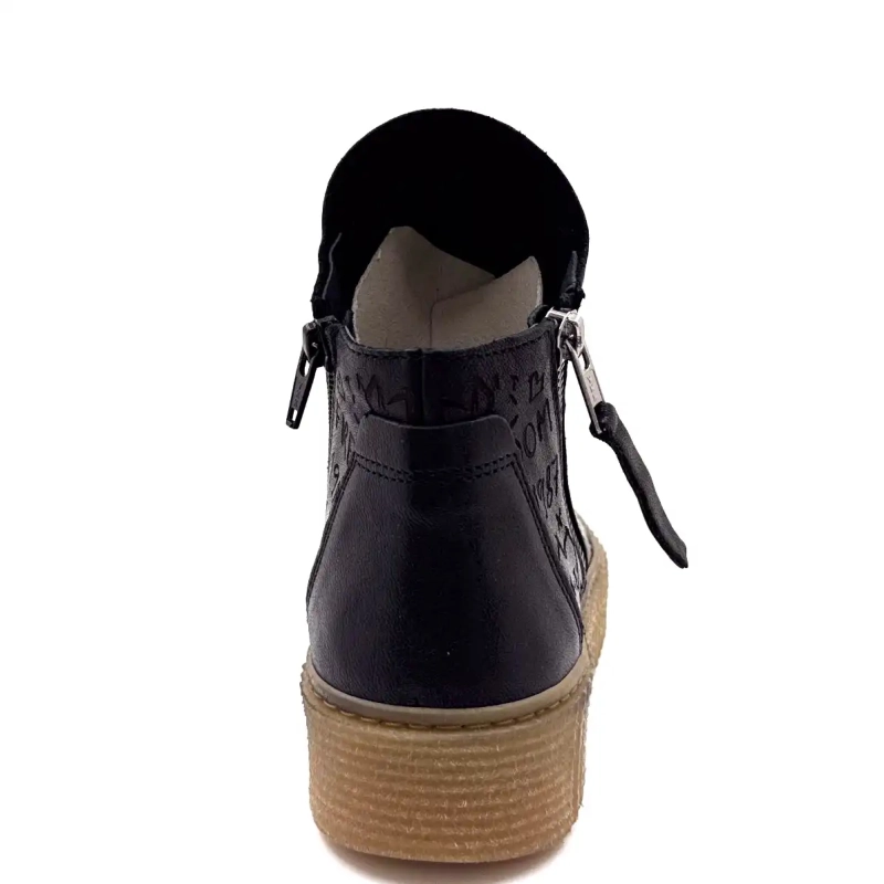 Pelle Ivoire Brewer Graffiti Nero Ivoire Chaussures