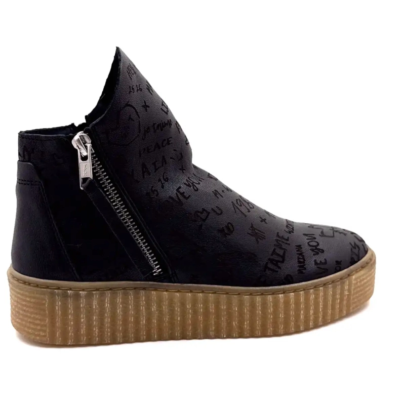 Skóra Ivoire Brewer Graffiti Black Ivoire Chaussures