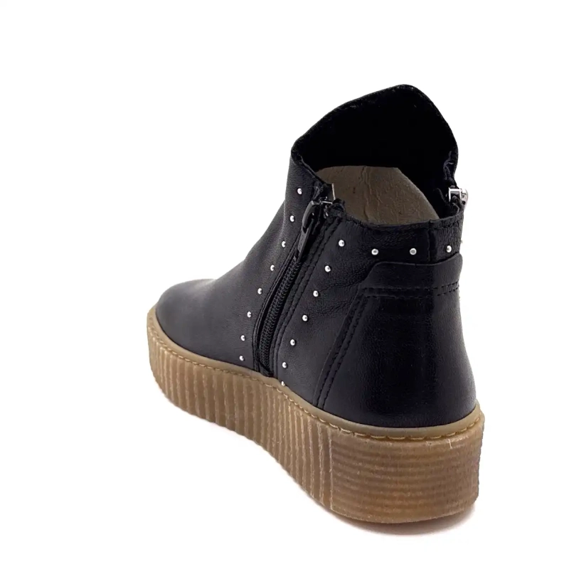 Ivoire Sawer Läder Svart Spik Ivoire Chaussures