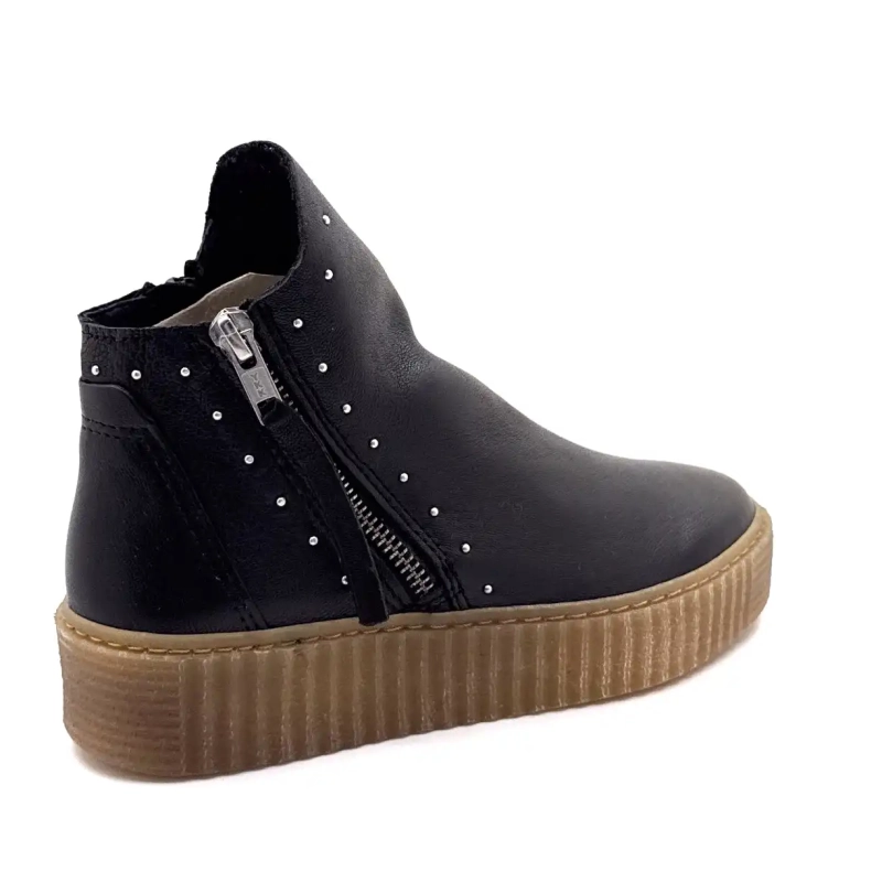 Cuie neagră din piele Sawer Ivoire Ivoire Chaussures