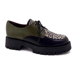 Minka Joly Daim Léo Beige & Noir Ivoire Chaussures