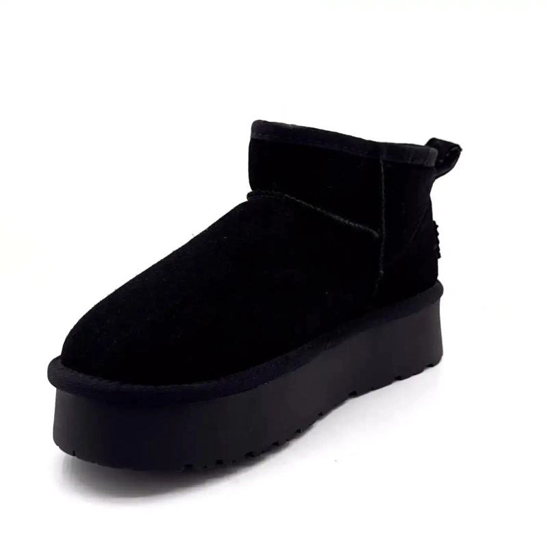 Ivoire 1924 Sort ruskind Ivoire Chaussures