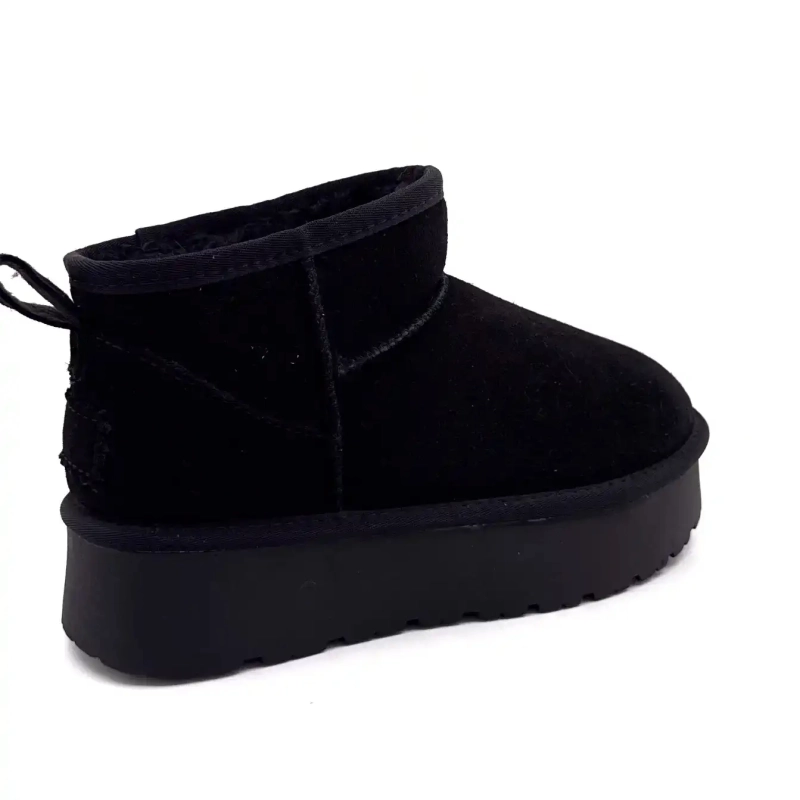 Ivoire 1924 Sort ruskind Ivoire Chaussures