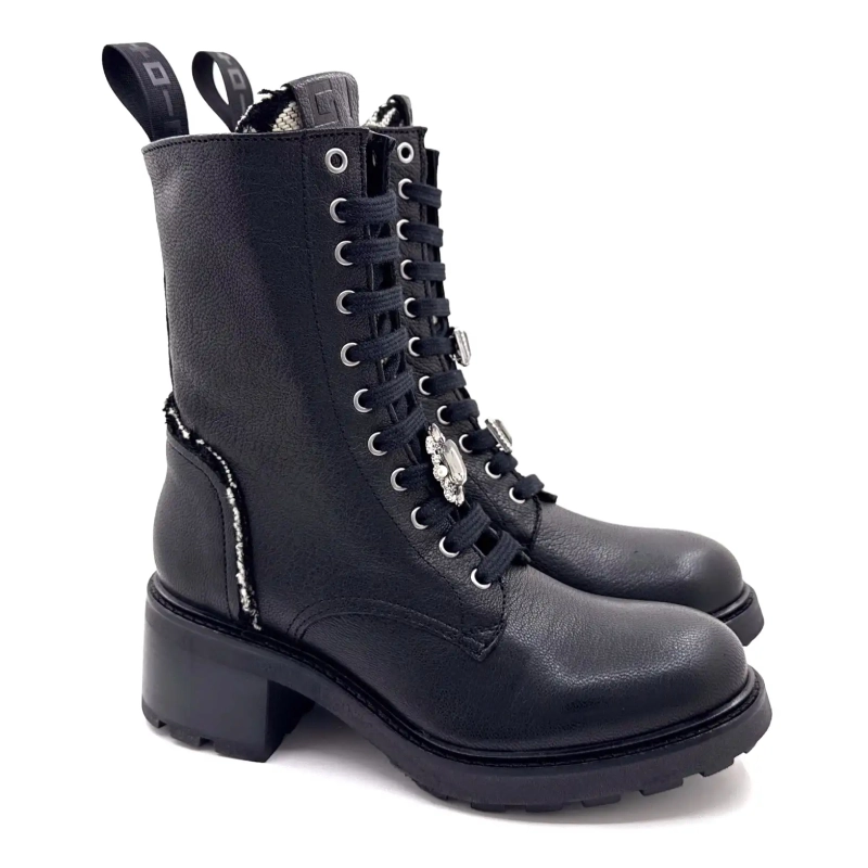 Gio+ Afra 60b Piele Neagră Ivoire Chaussures