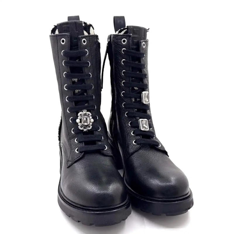 Gio+ Afra 60b Couro Preto Ivoire Chaussures