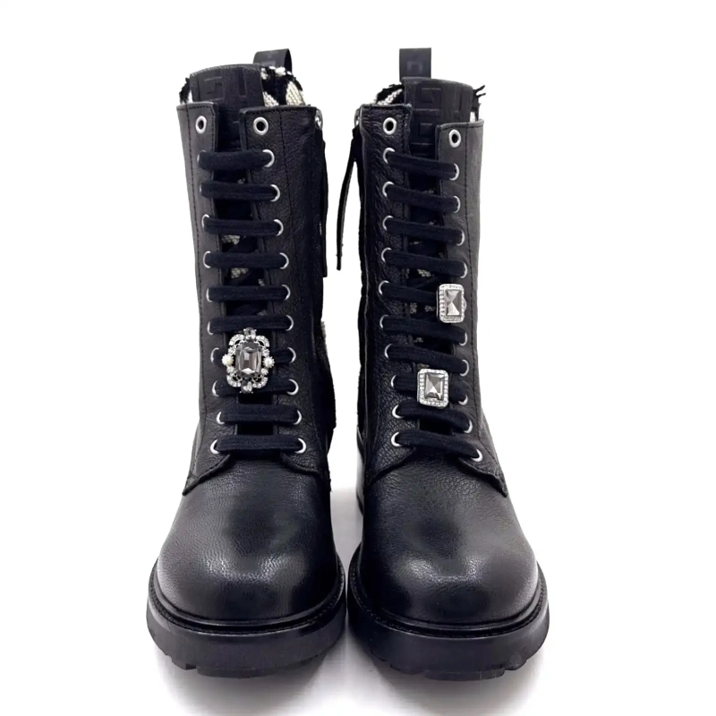 Gio+ Afra 60b Cuir Noir Ivoire Chaussures