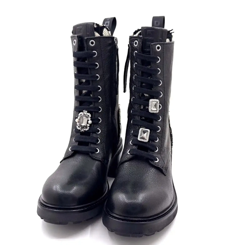 Gio+ Afra 60b Μαύρο Δερμάτινο Ivoire Chaussures