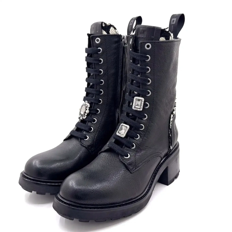 Gio+ Afra 60b Czarna skóra Ivoire Chaussures