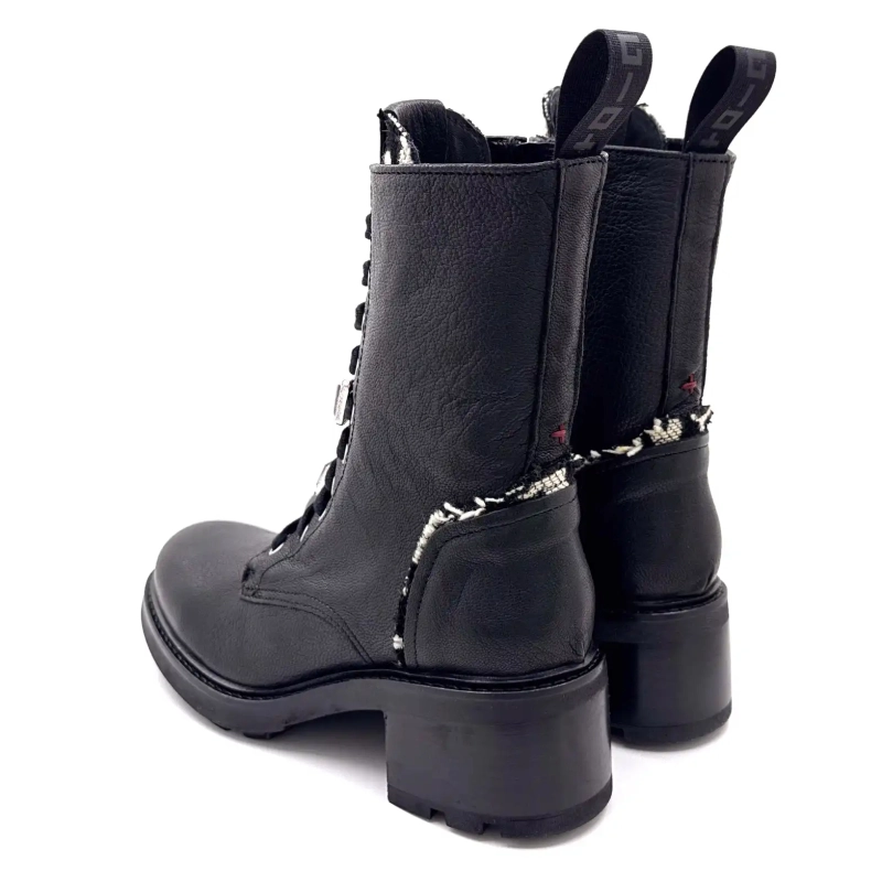 Gio+ Afra 60b Zwart Leer Ivoire Chaussures