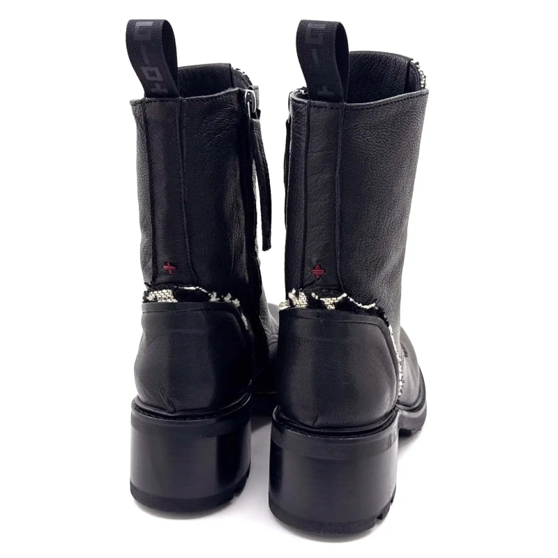 Gio+ Afra 60b Pelle Nera Ivoire Chaussures