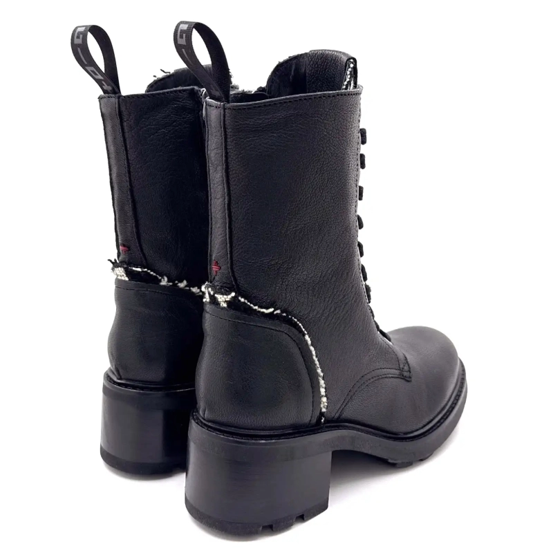 Gio+ Afra 60b Cuir Noir Ivoire Chaussures