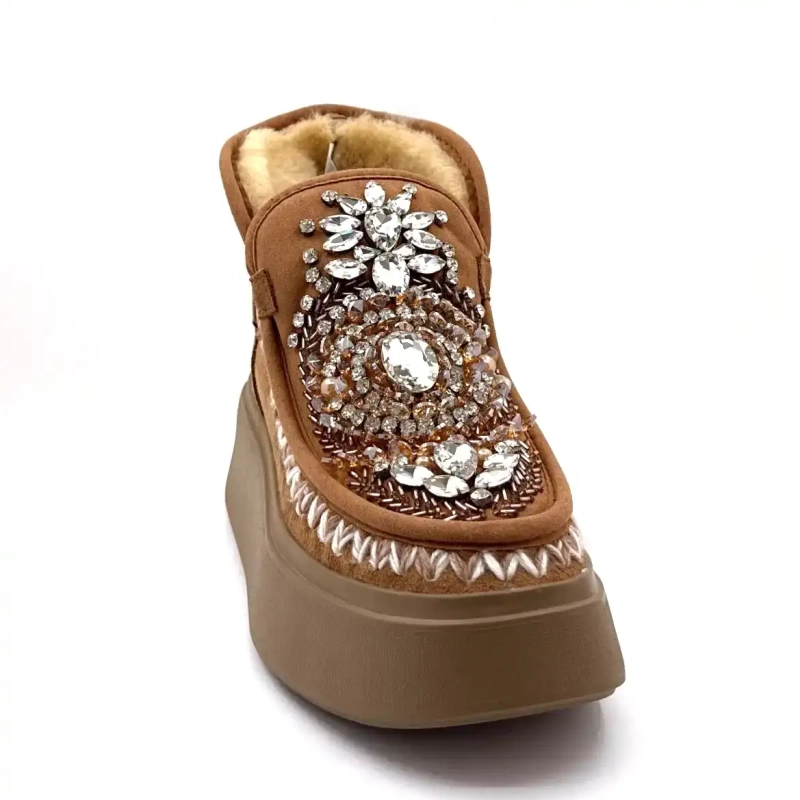 Nan Ku Dfh08 Καφέ Δερμάτινα Κοσμήματα Ivoire Chaussures