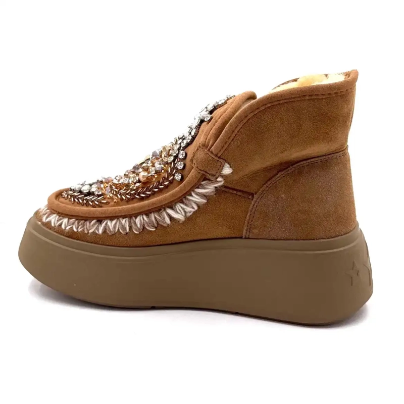 Nan Ku Dfh08 Brown Leather Jewelry Ivoire Chaussures