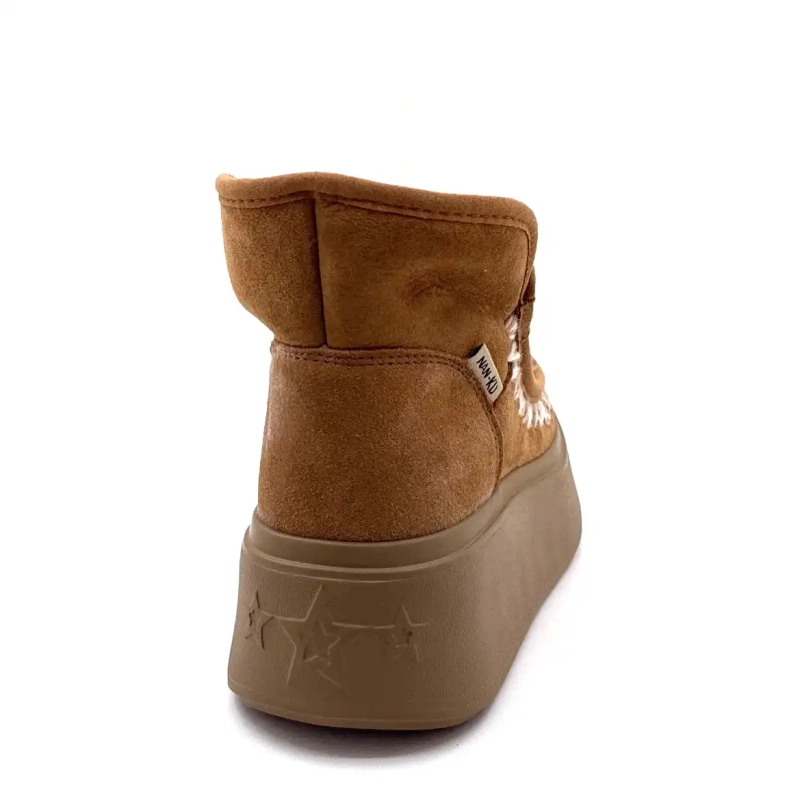 Nan Ku Dfh08 Brązowa skórzana biżuteria Ivoire Chaussures