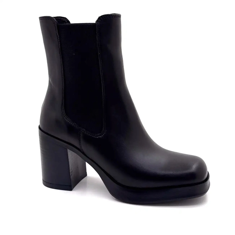 Ivoire 27740 Svart skinnbrett Ivoire Chaussures