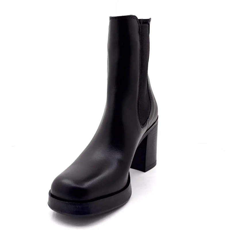 Ivoire 27740 Svart skinnbrett Ivoire Chaussures