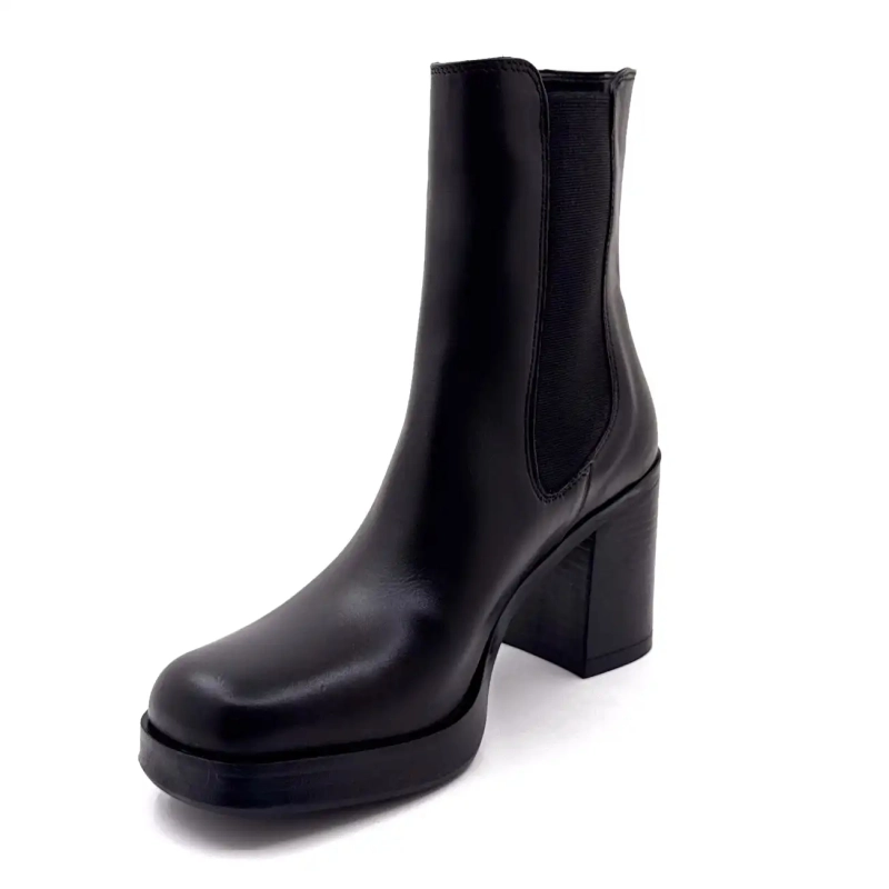 Bandeja de couro preto Ivoire 27740 Ivoire Chaussures