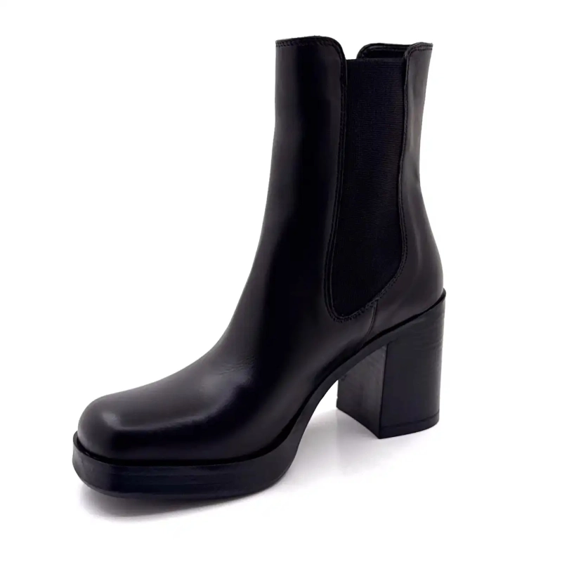 Bandeja de couro preto Ivoire 27740 Ivoire Chaussures