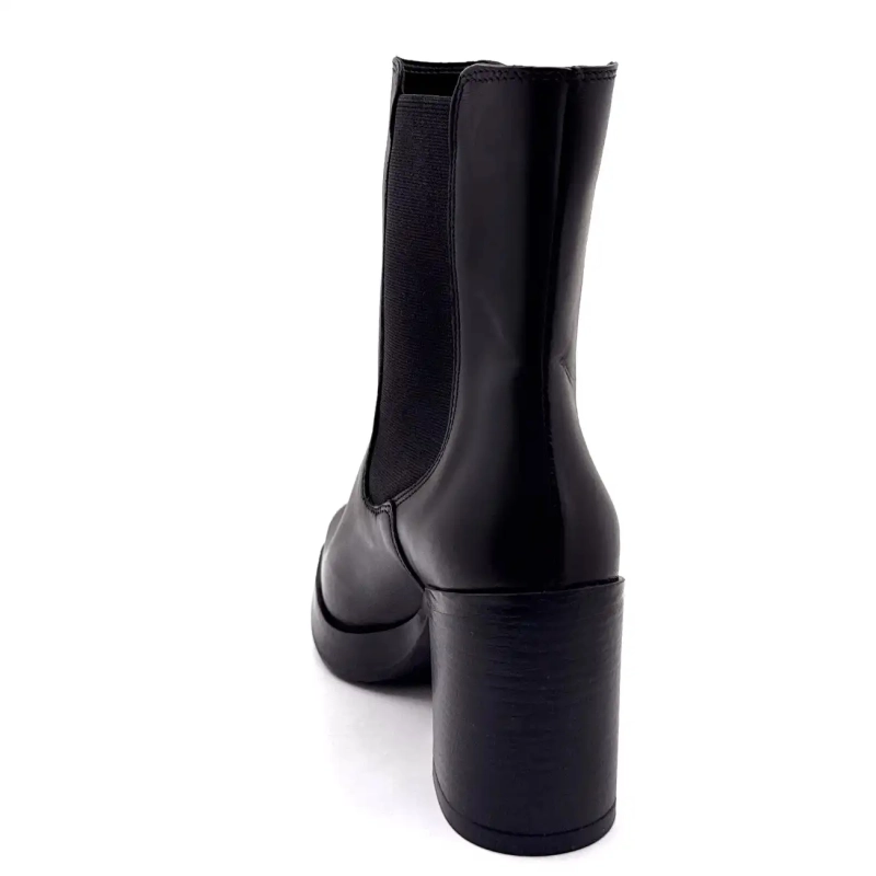 Bandeja de cuero negro Ivoire 27740 Ivoire Chaussures