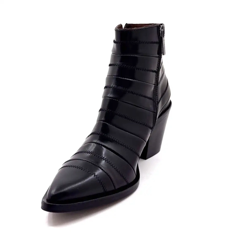 Muratti s1592c rym piele neagră Ivoire Chaussures