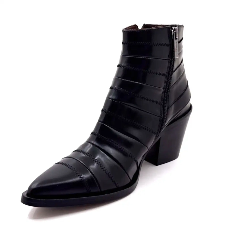 Muratti s1592c rym piele neagră Ivoire Chaussures