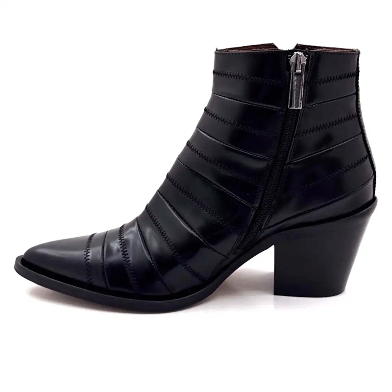 Muratti s1592c rym svart skinn Ivoire Chaussures