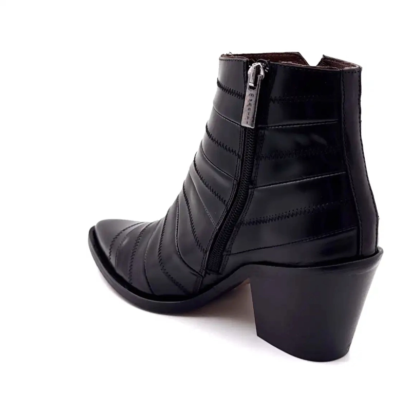 Muratti s1592c rym svart läder Ivoire Chaussures