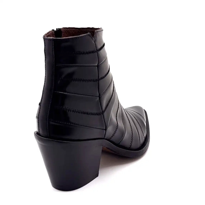 Muratti s1592c rym svart läder Ivoire Chaussures