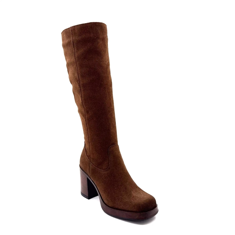 Tavă din piele întoarsă maro Ivoire 27748 Ivoire Chaussures