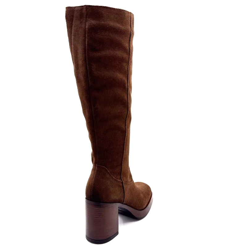 Δίσκος από καφέ σουέτ σε χρώμα Ivoire 27748 Ivoire Chaussures