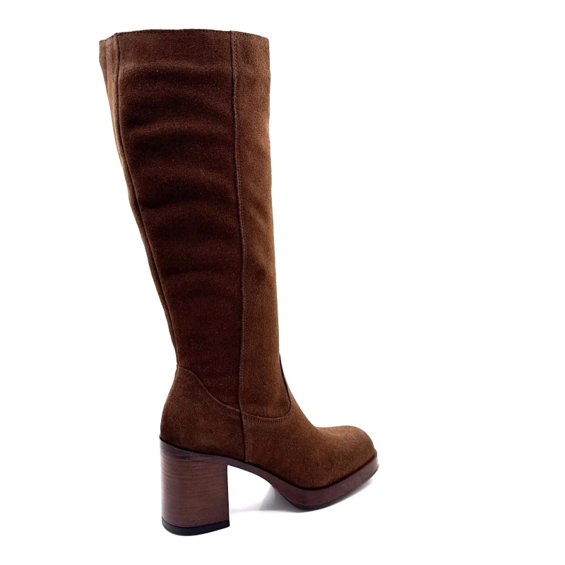 Δίσκος από καφέ σουέτ σε χρώμα Ivoire 27748 Ivoire Chaussures