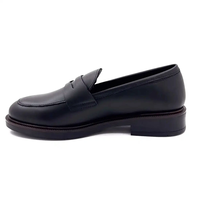 Ivoire 638 5636 Schwarzes Leder Ivoire Chaussures