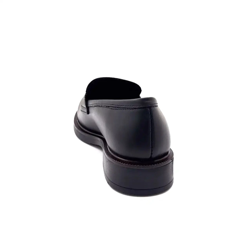 Ivoire 638 5636 Schwarzes Leder Ivoire Chaussures