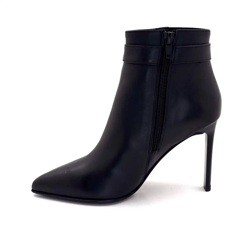 Ivoire 3034 Schwarzes Leder Ivoire Chaussures