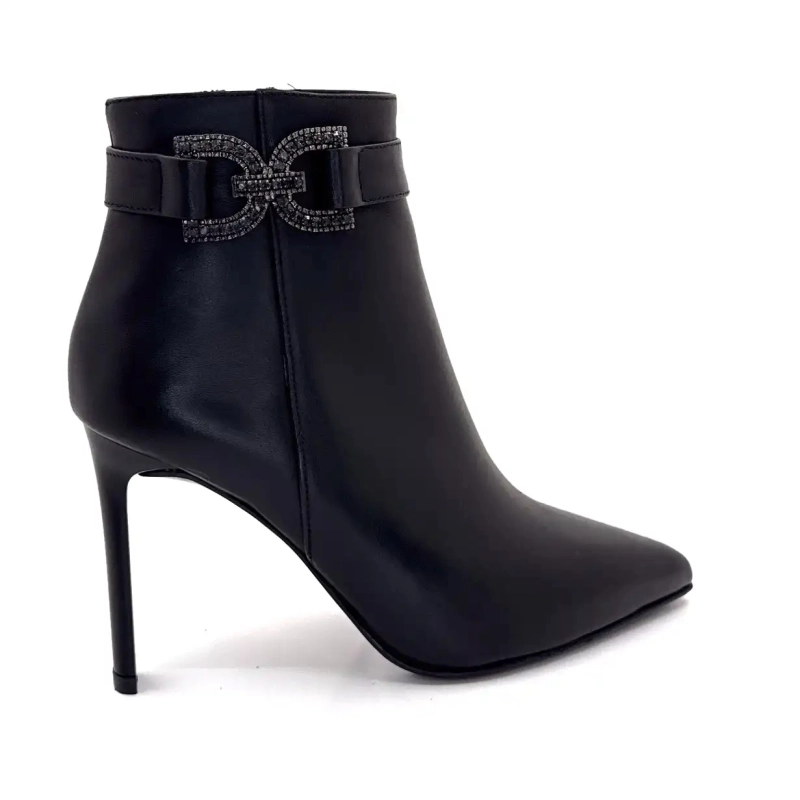 Ivoire 3034 svart skinn Ivoire Chaussures