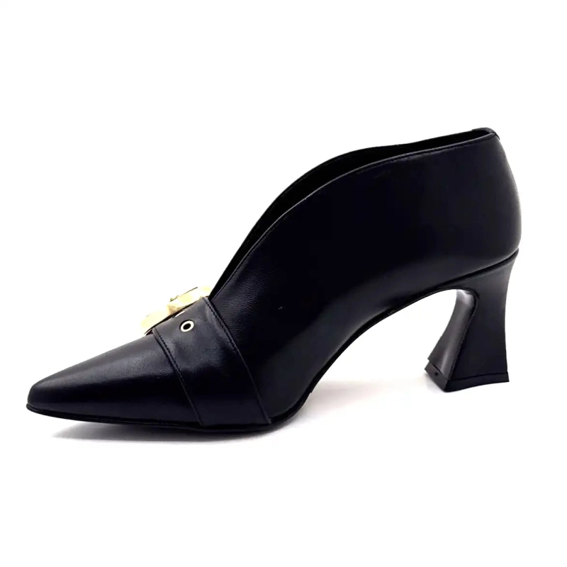 Ivoire 2908 Black Leather Ivoire Chaussures