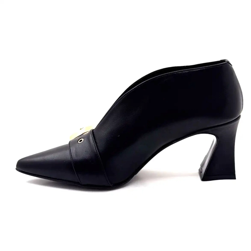 Ivoire 2908 Black Leather Ivoire Chaussures