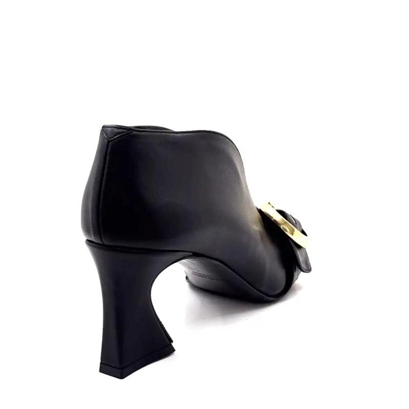 Ivoire 2908 Schwarzes Leder Ivoire Chaussures