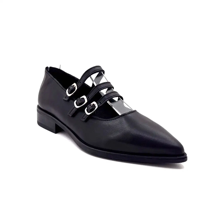 Ivoire 639 6690 Svart läder Ivoire Chaussures