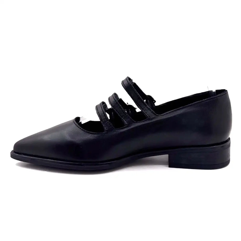 Ivoire 639 6690 Black Leather Ivoire Chaussures