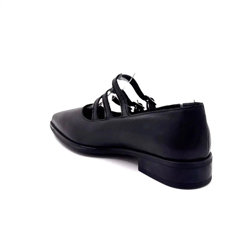 Ivoire 639 6690 Svart skinn Ivoire Chaussures