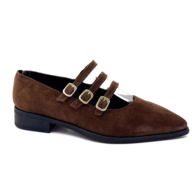 Ivoire 639 6690 Camurça Marrom Ivoire Chaussures