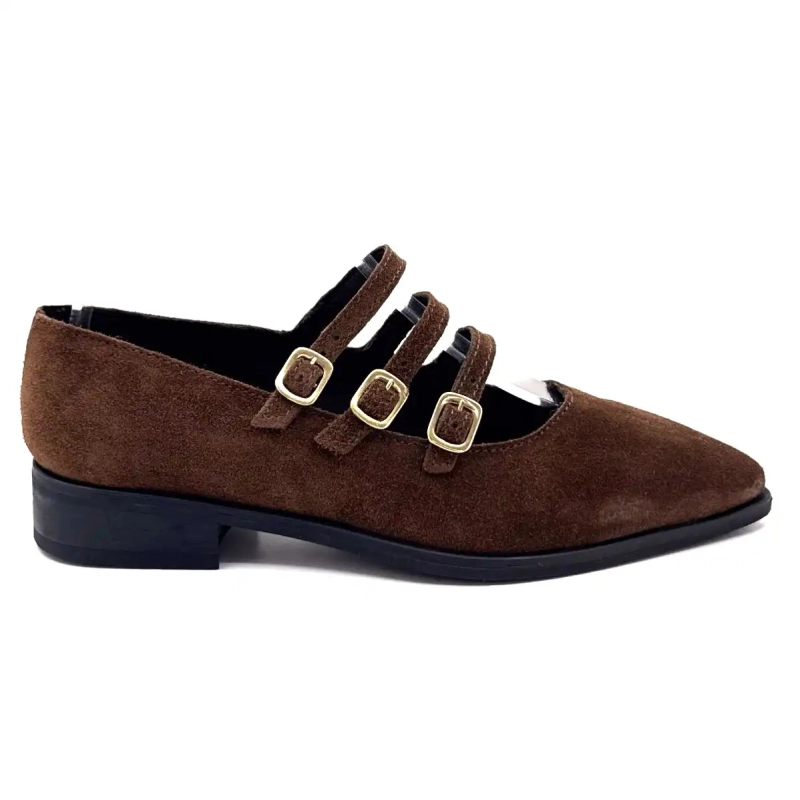 Ivoire 639 6690 Σουέτ Καφέ Ivoire Chaussures