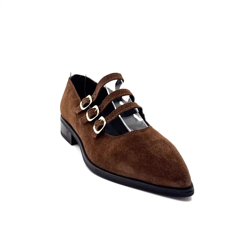 Ivoire 639 6690 Zamsz Brązowy Ivoire Chaussures