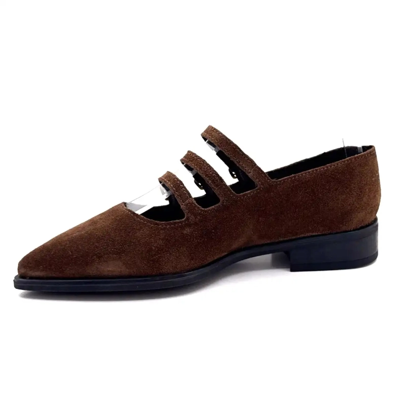Ivoire 639 6690 Suede Brown Ivoire Chaussures