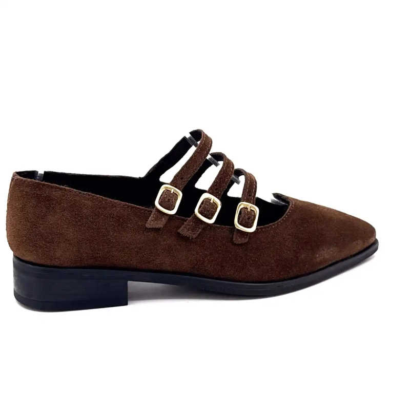 Ivoire 639 6690 Semsket skinn Brun Ivoire Chaussures